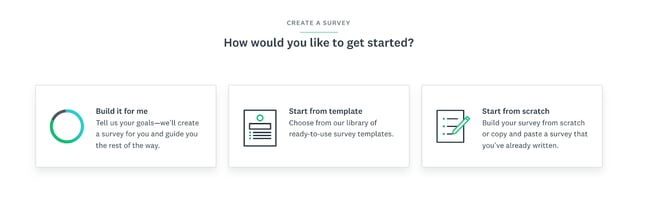 How to create a survey using survey monkey:  select the survey you want to create