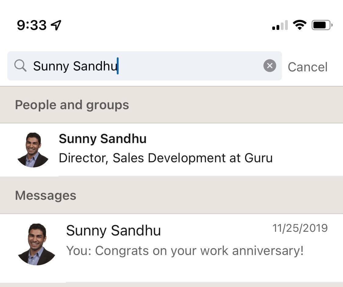 linkedin voice message step 2