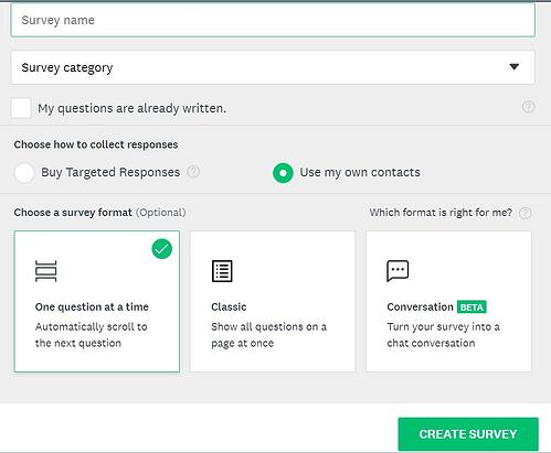 How to create a survey using survey monkey: name your survey