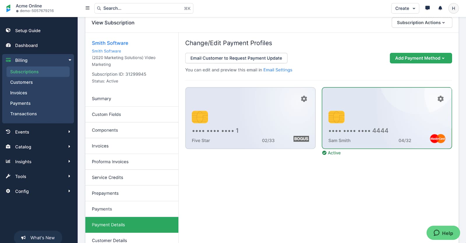 international payments chargify