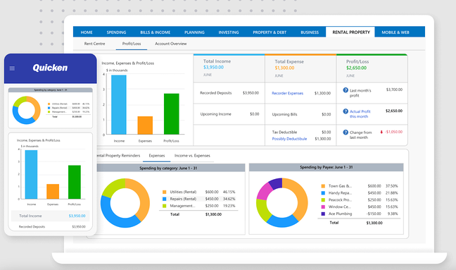 Quicken software example