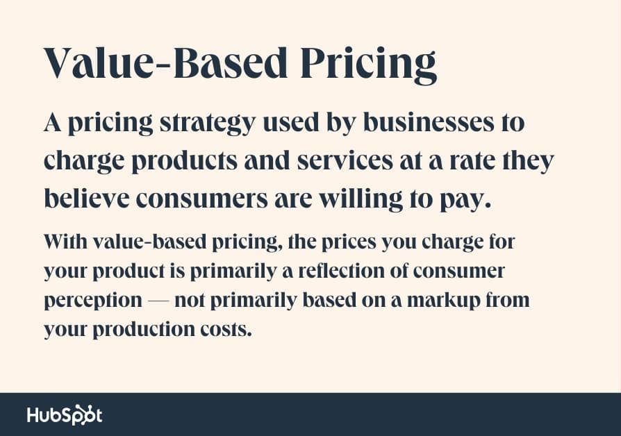 what is value based pricing