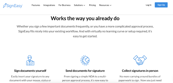 Best Electronic Signature Apps: SignEasy