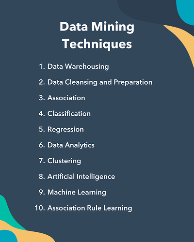 data mining techniques