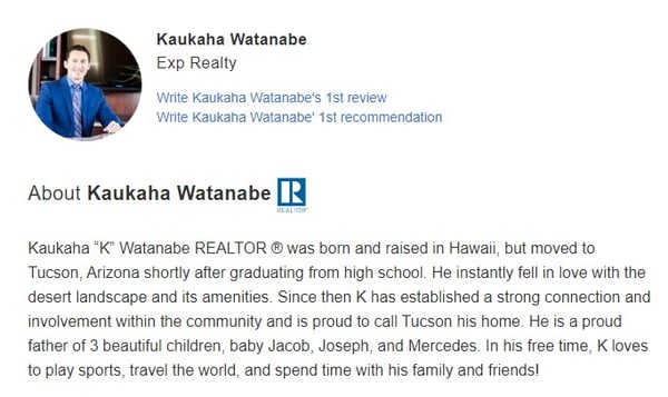 kaukaha watanabe realtor bio