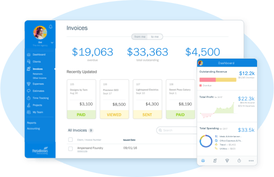 Business expense tracker: FreshBooks