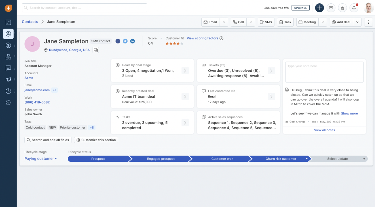 Sales engagement platform, Freshsales