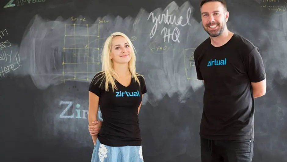Maren and Zirtual co-founder Erik Jensen. source: Regal Tribune