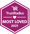 TrustRadius-MostLoved-2021ロゴ